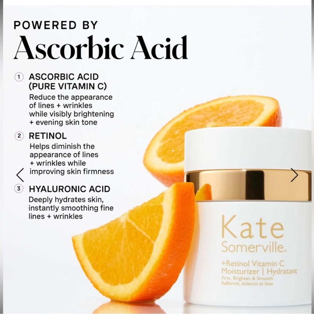 Kate Somerville +Retinol Vitamin C Moisturizer Luxury Skincare Hydrating Cream